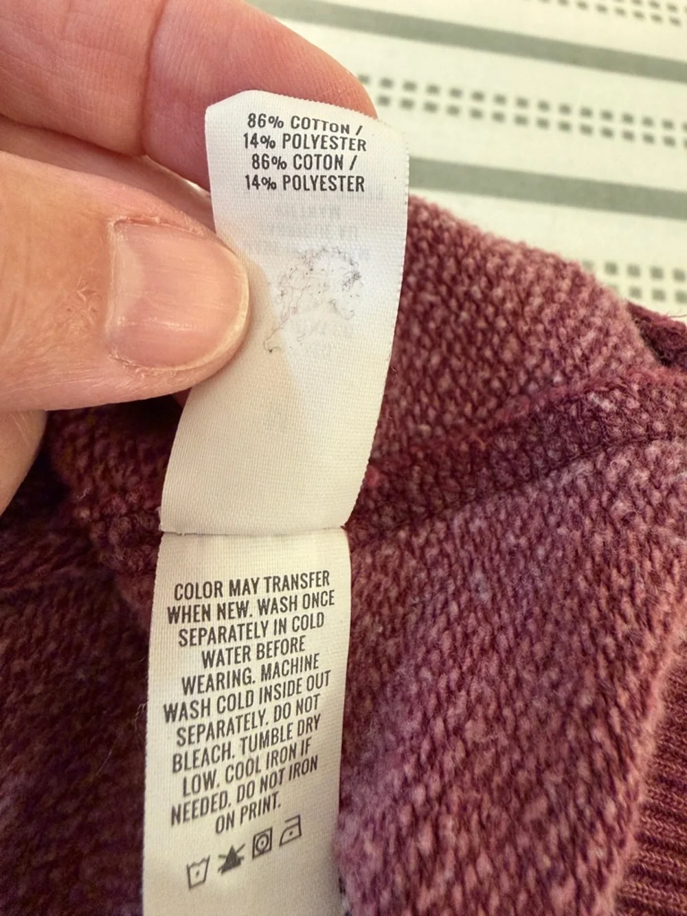 Aerie Relaxed Fit Burgundy Crewneck Sweatshirt - Picture 9 of 11